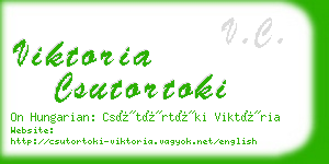 viktoria csutortoki business card